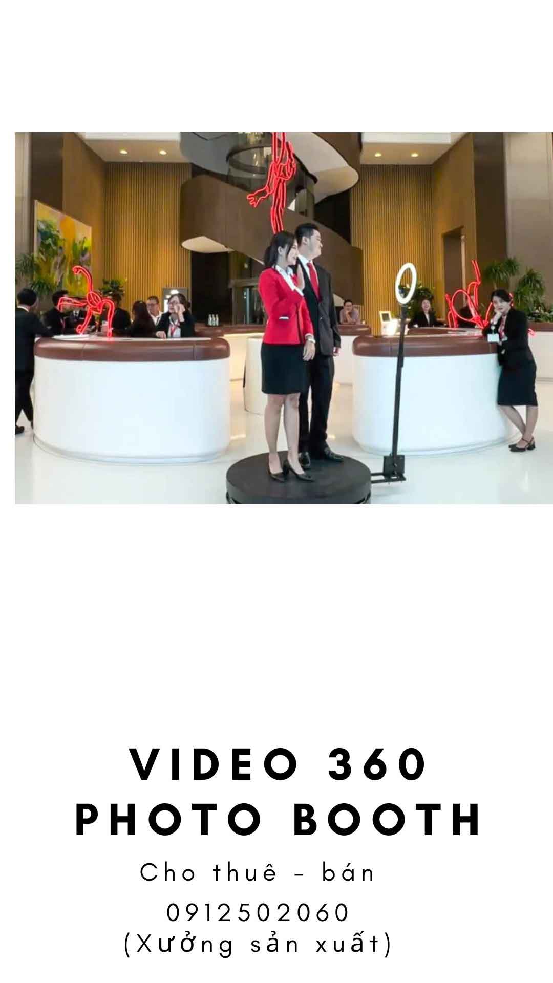 quảng cáo sự kiện hiệu quả sử dụng 360 độ video photo booth